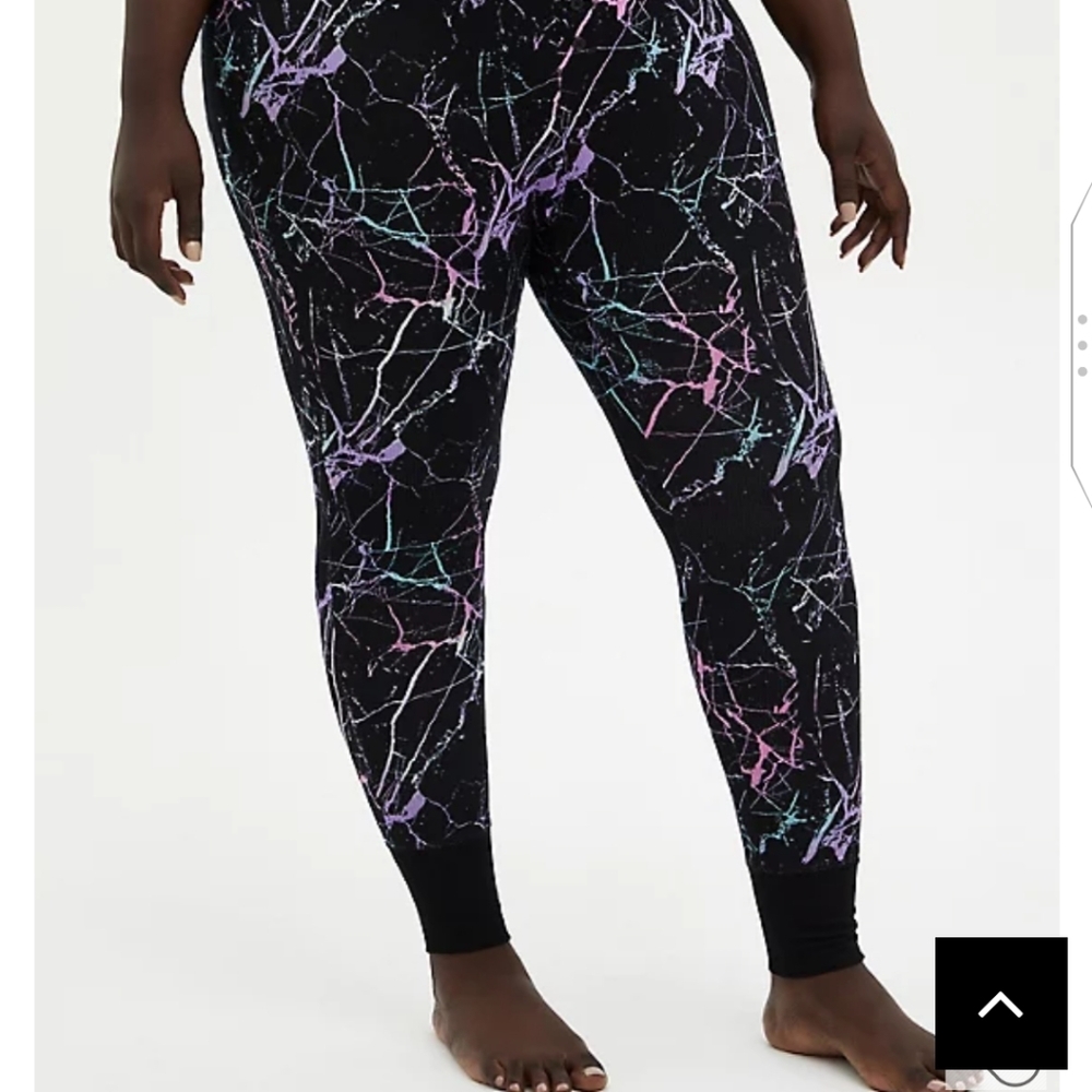 🆕 1X MARBLE SUPER SOFT RIB SLEEP LEGGING